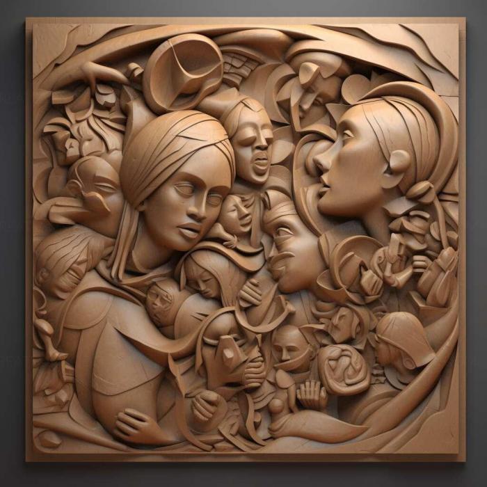 نموذج ثلاثي الأبعاد لآلة CNC 3D Art 